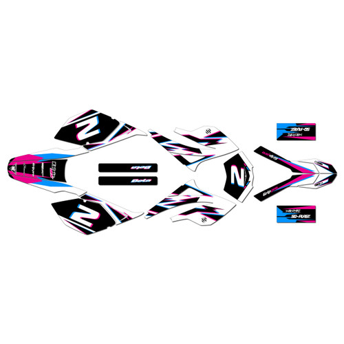 beta rr 50 graphics kit 2006-2010 vizion series magenta