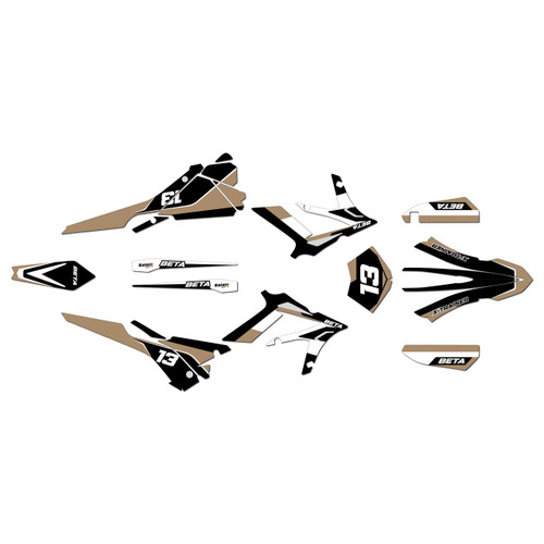 beta xtrainer25 & 300 graphics kit 2015-2019 factory series tan