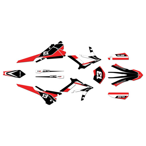 beta xtrainer300 graphics kit 2015-2019 factory series red