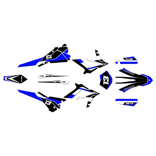 beta xtrainer300 graphics kit 2015-2019 factory series blue