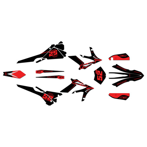 beta xtrainer300 graphics kit 2015-2019 ominous series red-shift
