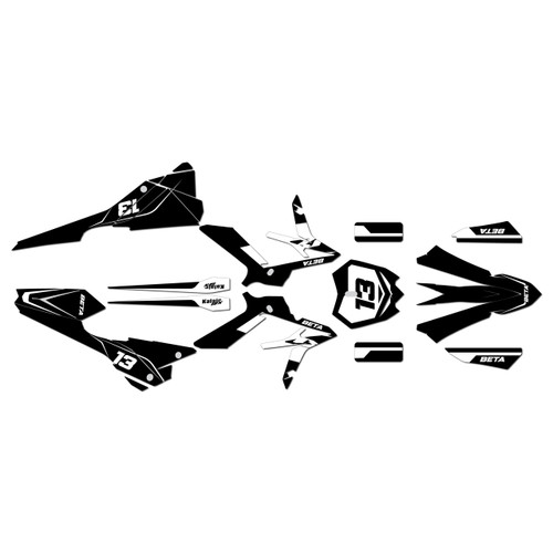 beta xtrainer250 graphics kit 2020-2022 factory series white