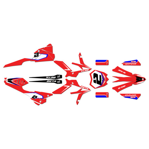 beta xtrainer300 graphics kit 2020-2022 flight series red