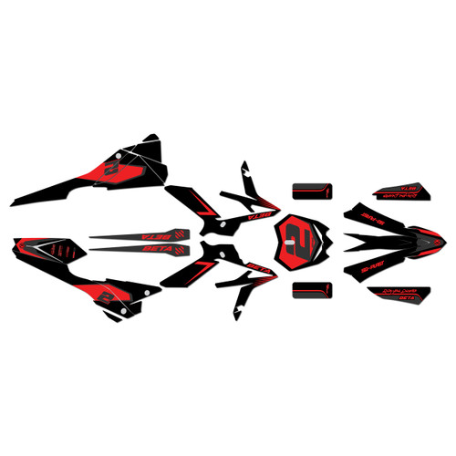 beta xtrainer300 graphics kit 2020-2022 flight series red-shift