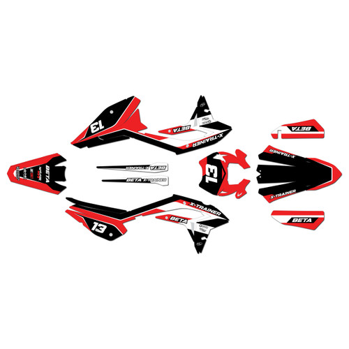 beta xtrainer300 graphics kit 2023-2026 factory series red
