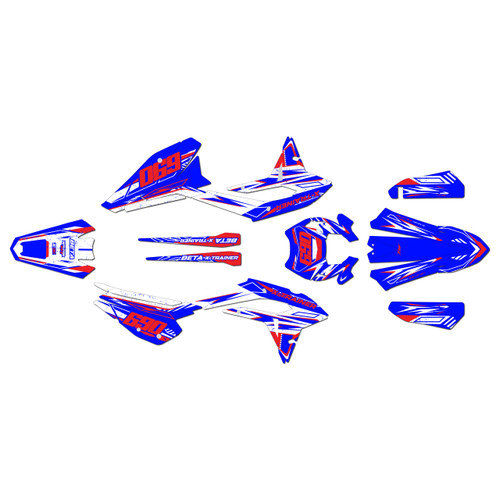 beta xtrainer250 graphics kit 2023-2026 guard series blue