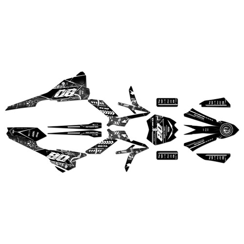beta xtrainer250 & 300 graphics kit 2020-2022 rift series white