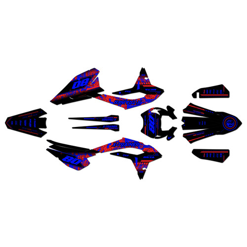 beta xtrainer300 graphics kit 2023-2026 rift series blue-shift