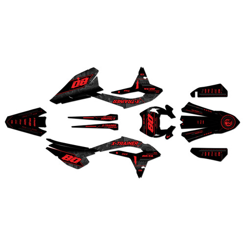 beta xtrainer250 graphics kit 2023-2026 rift series red-shift