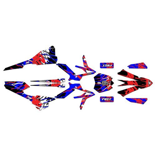 beta xtrainer300 graphics kit 2020-2022 thunder series red