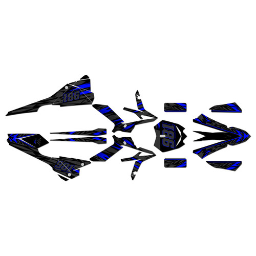 beta xtrainer250 & 300 graphics kit 2020-2022 twitch series blue