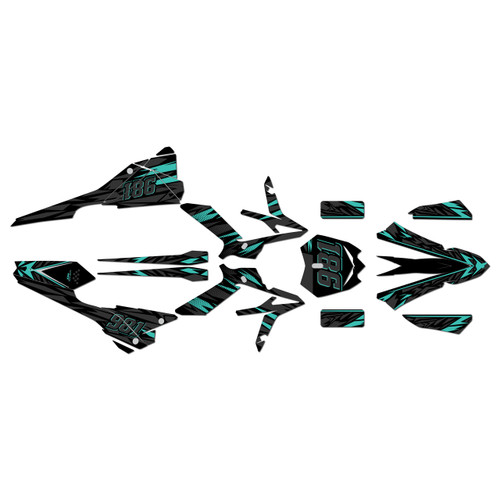 beta xtrainer250 graphics kit 2020-2022 twitch series teal