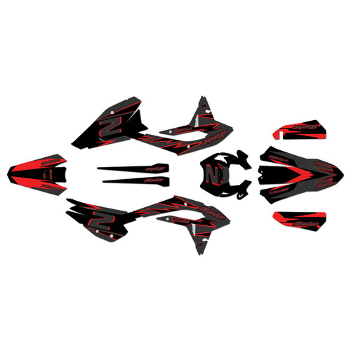 beta xtrainer300 graphics kit 2023-2026 vizion series red-shift