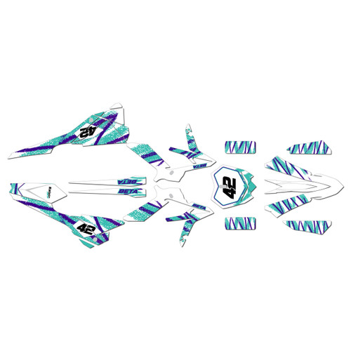 beta xtrainer300 graphics kit 2020-2022 whiplash series teal