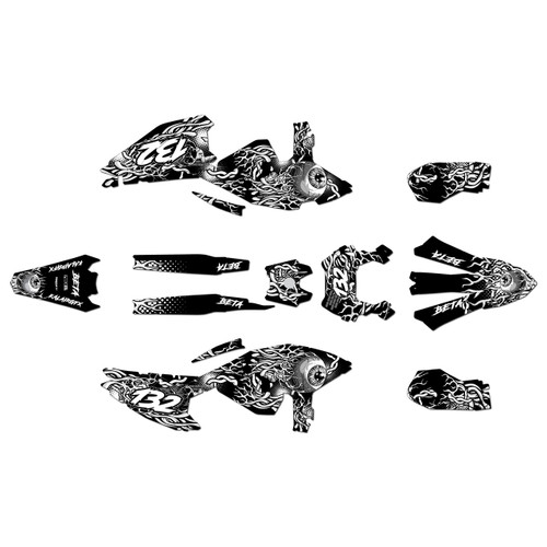 beta 250-450rx  graphics kit 2025-2026 core series white