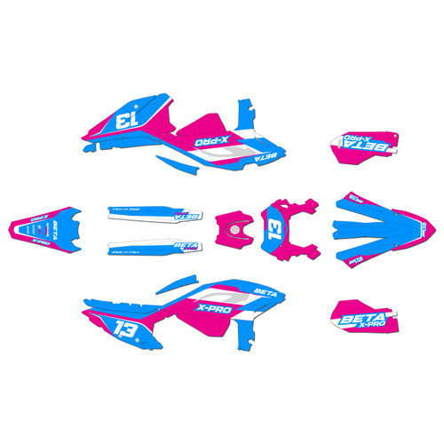 beta 250-450rx graphics kit 2025-2026 factory series magenta