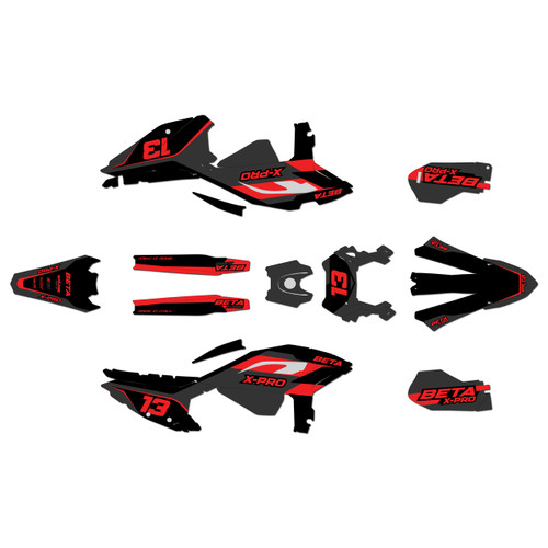 beta 250-450rx graphics kit 2025-2026 factory series red-shift