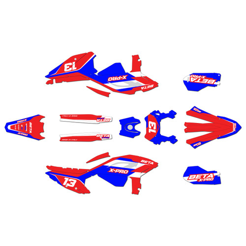 beta 390rr graphics kit 2025-2026 factory series blue-shift