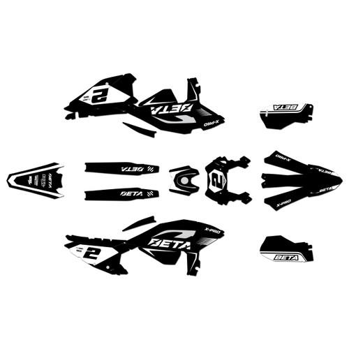 beta 430rr graphics kit 2025-2026 flight series white