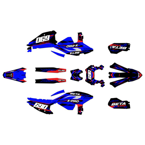 beta 390rr graphics kit 2025-2026 guard series blue