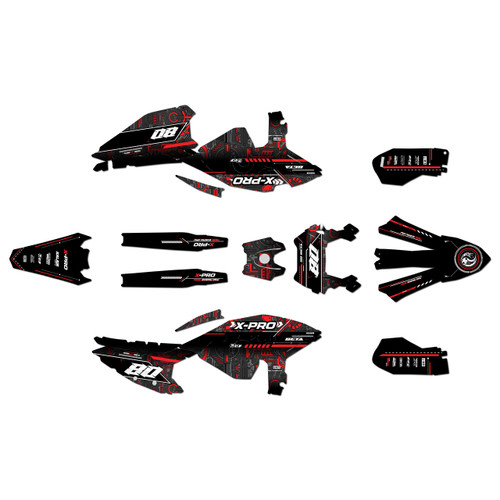 beta 480rr graphics kit 2025-2026 rift series red