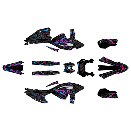 beta 450rr graphics kit 2025-2026 twitch series magenta