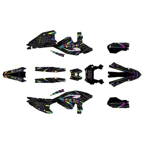 beta 250-450rx graphics kit 2025-2026 twitch series rainbow