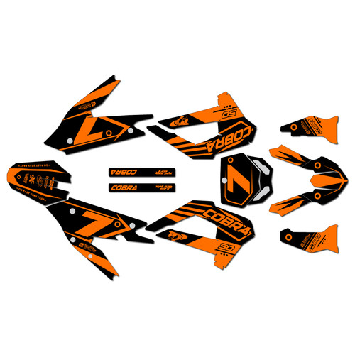 cobra cx50sr graphics kit 2021-2026 bold series orange