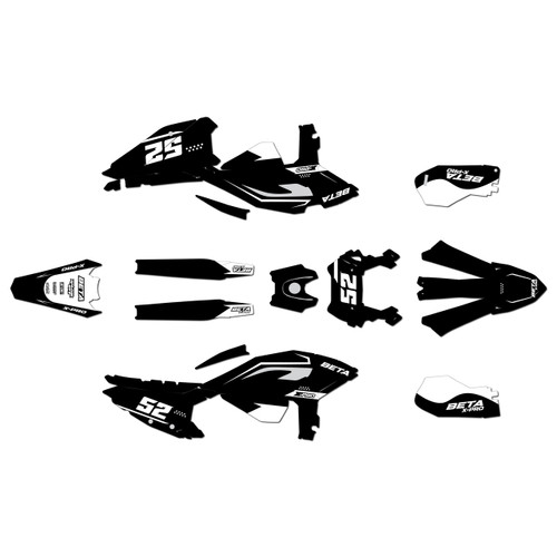 beta 300rr graphics kit 2025-2026 ominous series white