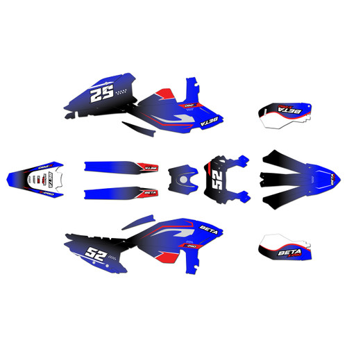 beta 125rr to 480rr graphics kit 2025-2026 ominous series blue
