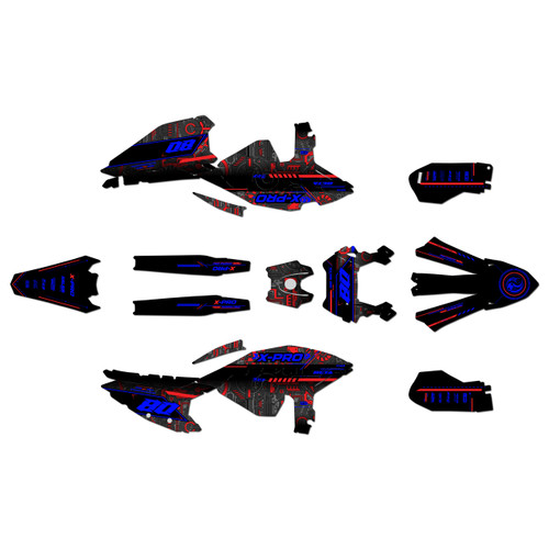 beta 125rr graphics kit 2025-2026 rift series blue