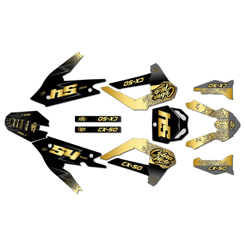 cobra cx50sr graphics kit 2021-2026 fatality series gold