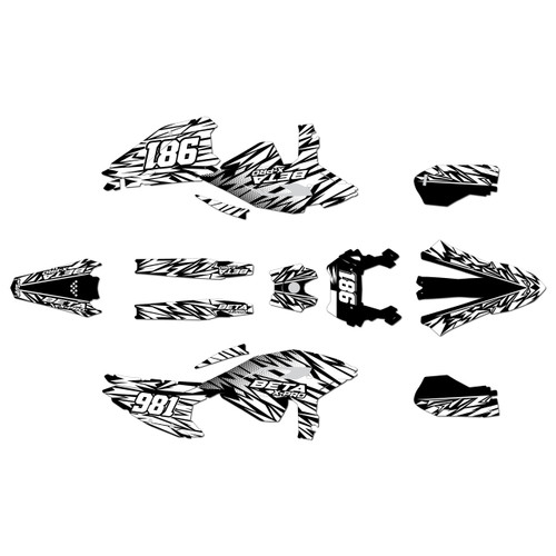 beta 300rr graphics kit 2025-2026 twitch series white