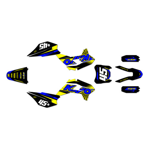 kayo tt140 graphics kit 2021-2026 fh series yellow