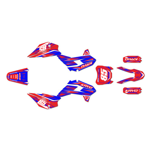 kayo tt125 graphics kit 2021-2026 guard series blue