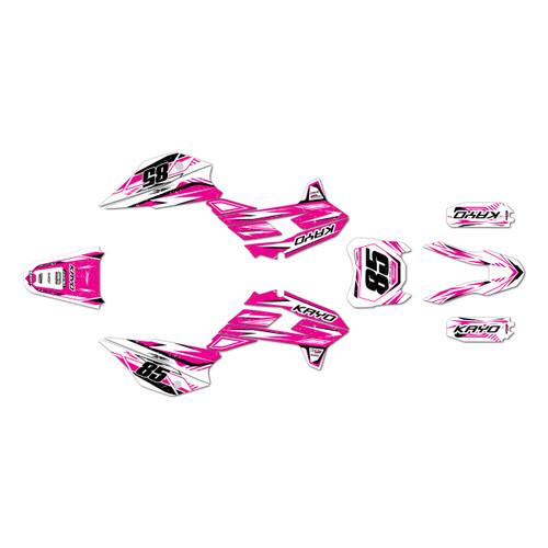 kayo tt125 graphics kit 2021-2026 guard series magenta-shift