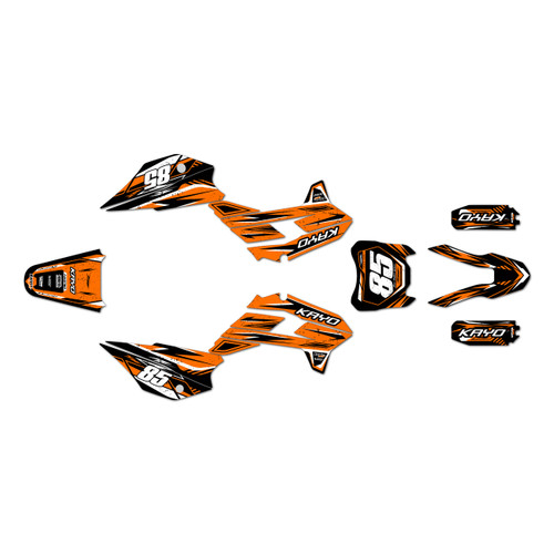kayo tt140 graphics kit 2021-2026 guard series orange