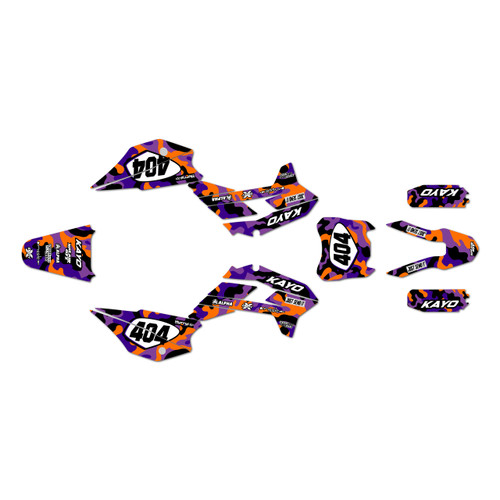 kayo tt140 graphics kit 2021-2026 invasion series purple