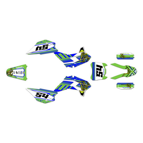 kayo tt140 graphics kit 2021-2026 pulse series green