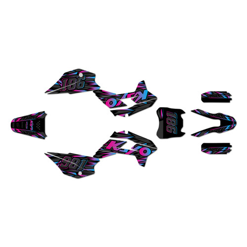 kayo tt125 graphics kit 2021-2026 twitch series magenta