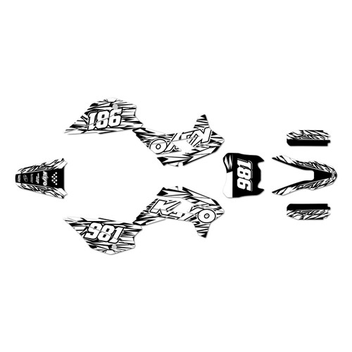 kayo tt125 graphics kit 2021-2026 twitch series white