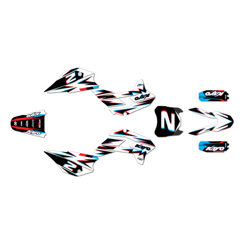 kayo tt140 graphics kit 2021-2026 vizion series red