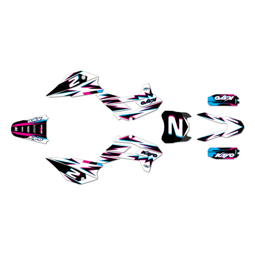 kayo tt140 graphics kit 2021-2026 vizion series magenta