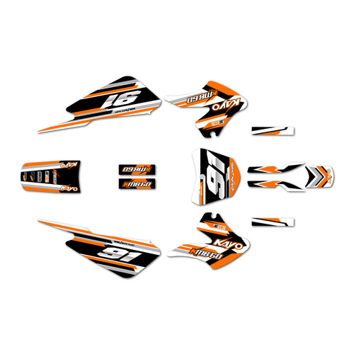 kayo kmb60 graphics kit 2022-2023 coil series orange
