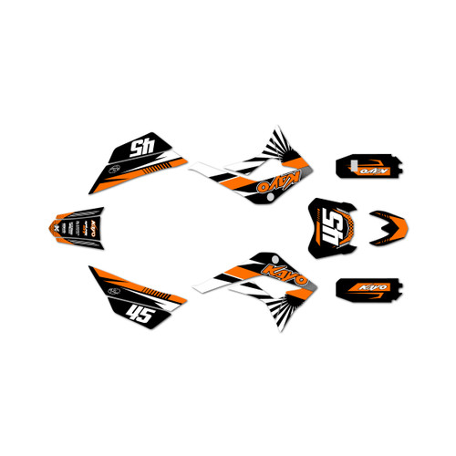 kayo tsd110 graphics kit all years fh series orange