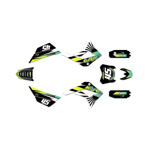 kayo ts90 graphics kit all years fh series green