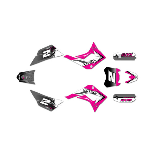 kayo tsd110 graphics kit all years razor series magenta