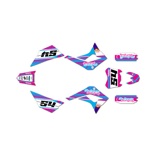 kayo ts90 graphics kit all years split series magenta