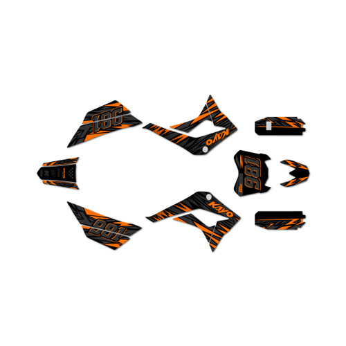 kayo tsd110 graphics kit all years twitch series orange