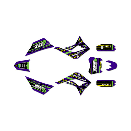 kayo tsd110 graphics kit all years warrior series purple